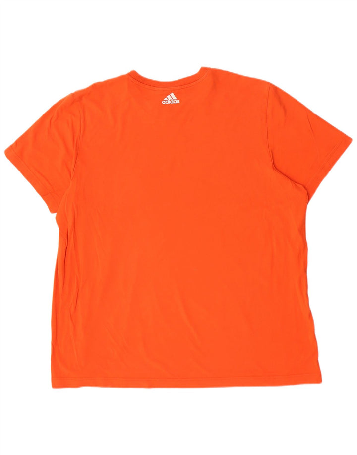 Męska koszulka graficzna Adidas Top 2XL Pomarańczowa