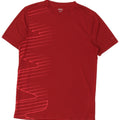 Męski T-shirt z grafiką Reebok, mały, bordowy poliester