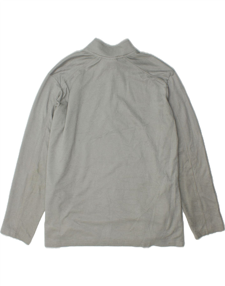 CHAMPION Mens Indiana Zip Neck Top Long Sleeve XL Grey Polyester Vintage Champion and Second-Hand Champion from Messina Hembry 