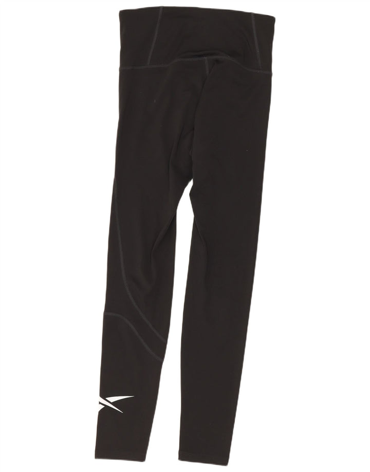 Legginsy damskie Reebok UK 8/10, małe, czarne, poliestrowe