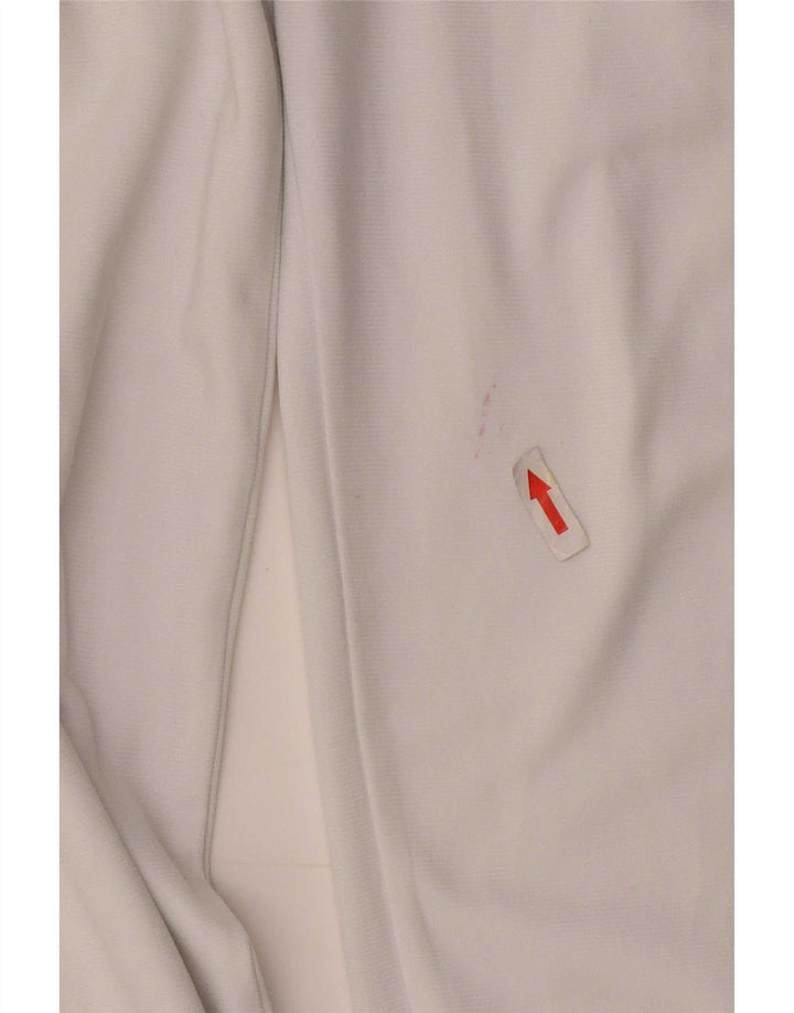 Damskie spodnie dresowe Adidas Joggers UK 16, duże, białe, poliestrowe