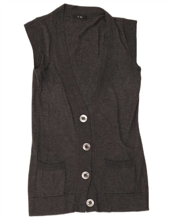 Marks & Spencer Damski sweter bez rękawów, UK 12, średni szary