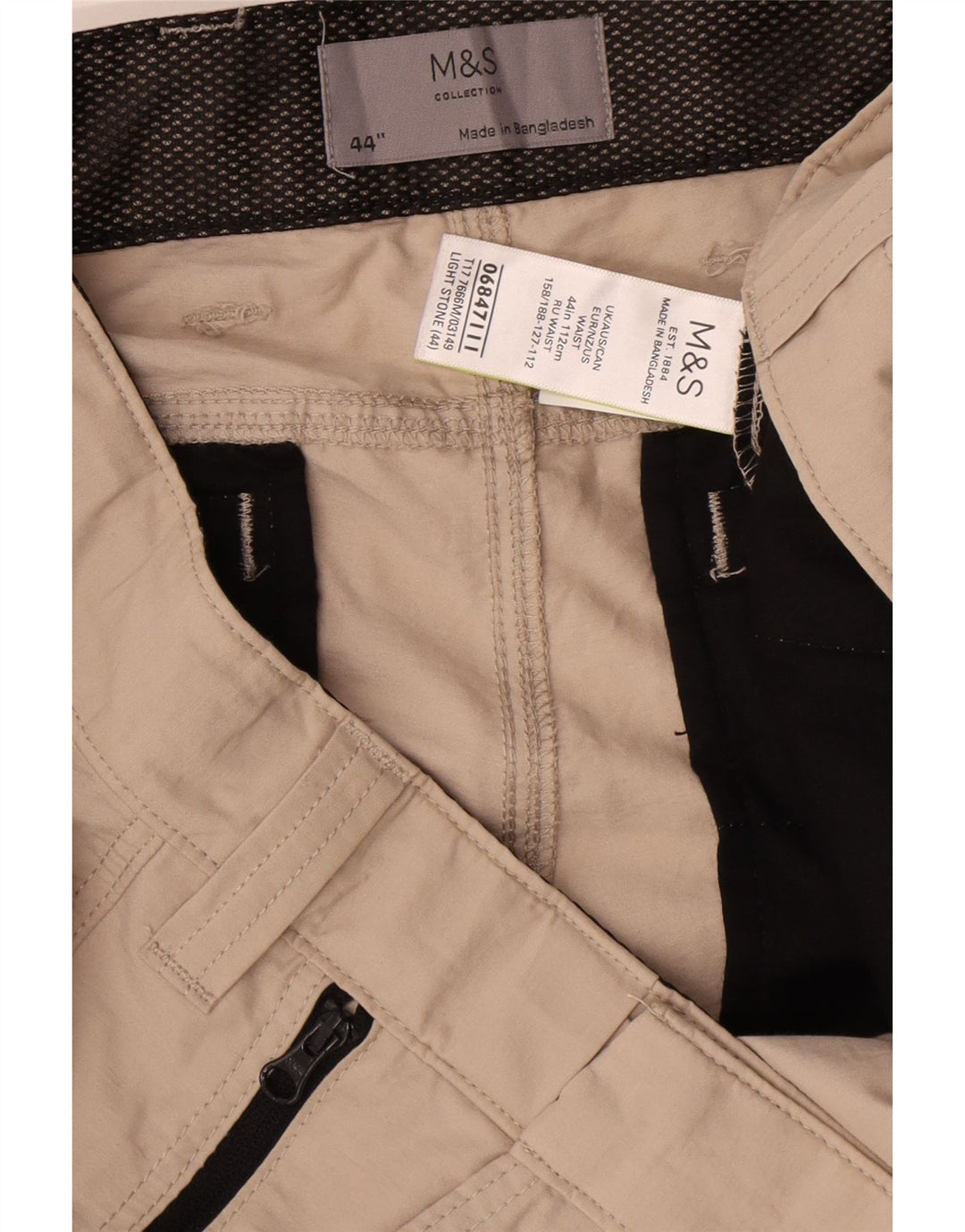 Męskie spodenki cargo Marks & Spencer W44 2XL beżowa bawełna