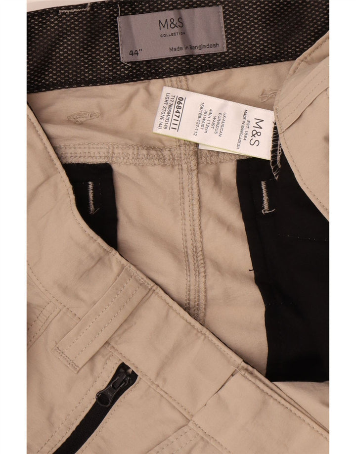 Męskie spodenki cargo Marks & Spencer W44 2XL beżowa bawełna