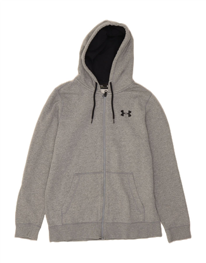 UNDER ARMOUR Mens Zip Hoodie Sweater Small Grey Vintage Under Armour and Second-Hand Under Armour from Messina Hembry 