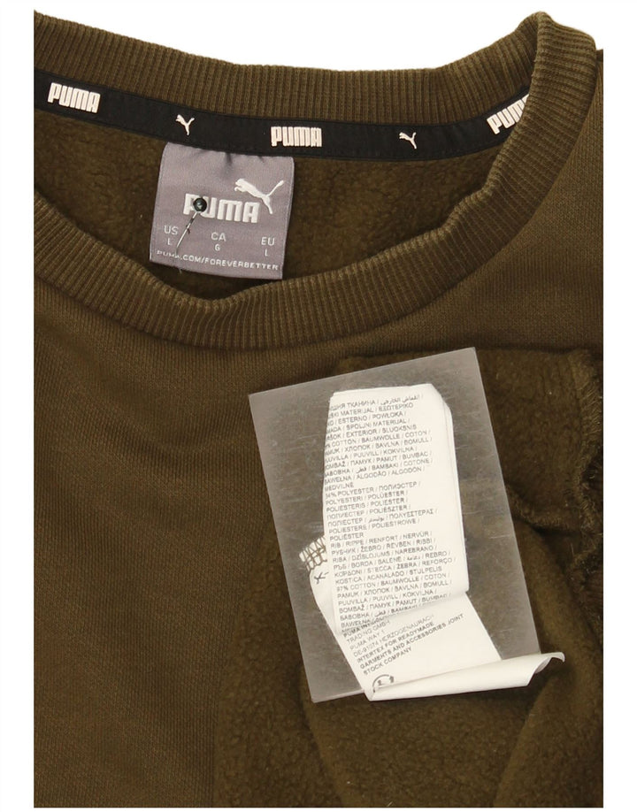 Męska bluza Puma Sweter, duża, bawełniana khaki