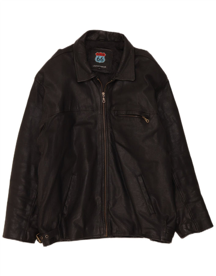 Męska kurtka skórzana Route 66 UK 42 XL czarna