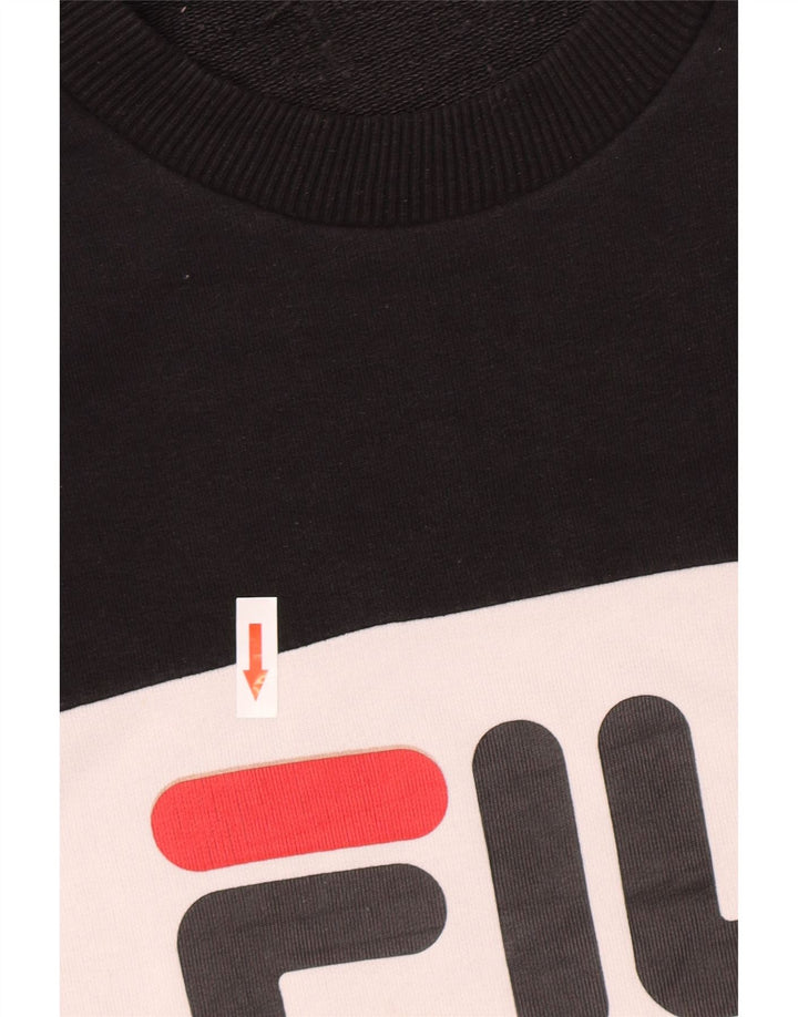 Męska bluza z grafiką Fila, mała, wielobarwna, z blokami kolorów