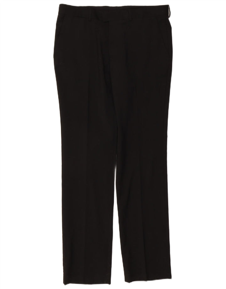 Męskie spodnie garniturowe Zara EU 44 Large W34 L34 Czarny poliester