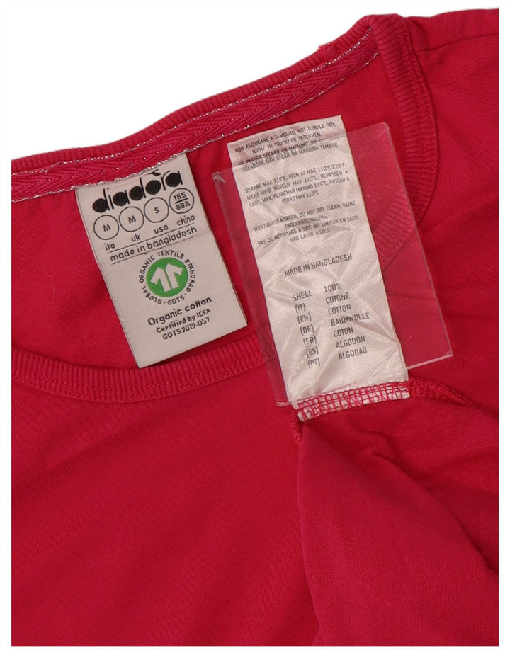 T-shirt damski DIADORA Top UK 12 Średni różowy bawełniany
