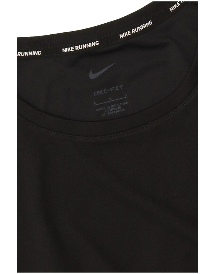 Męska koszulka do biegania Nike Dri Fit, duża, czarna
