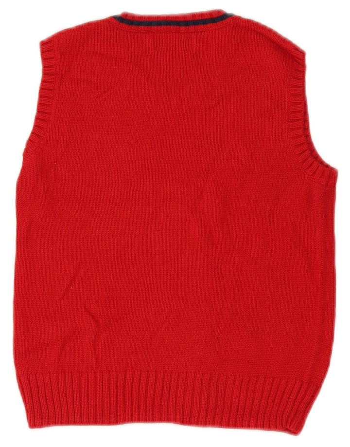 Tank top dziewczęcy Chaps z kamizelką, 6-7 lat, czerwona bawełna