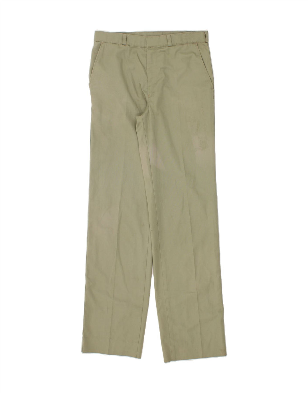 ST. BERNARD Mens Straight Chino Trousers W28 L32 Green Polyester Vintage St. Bernard and Second-Hand St. Bernard from Messina Hembry 
