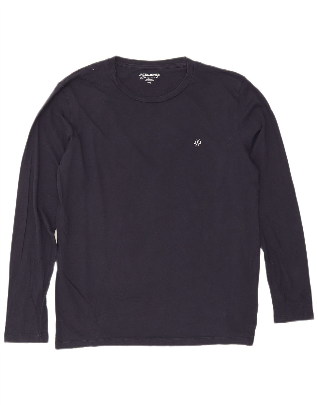 Męski top Jack & Jones z długim rękawem, duży, granatowy, bawełniany