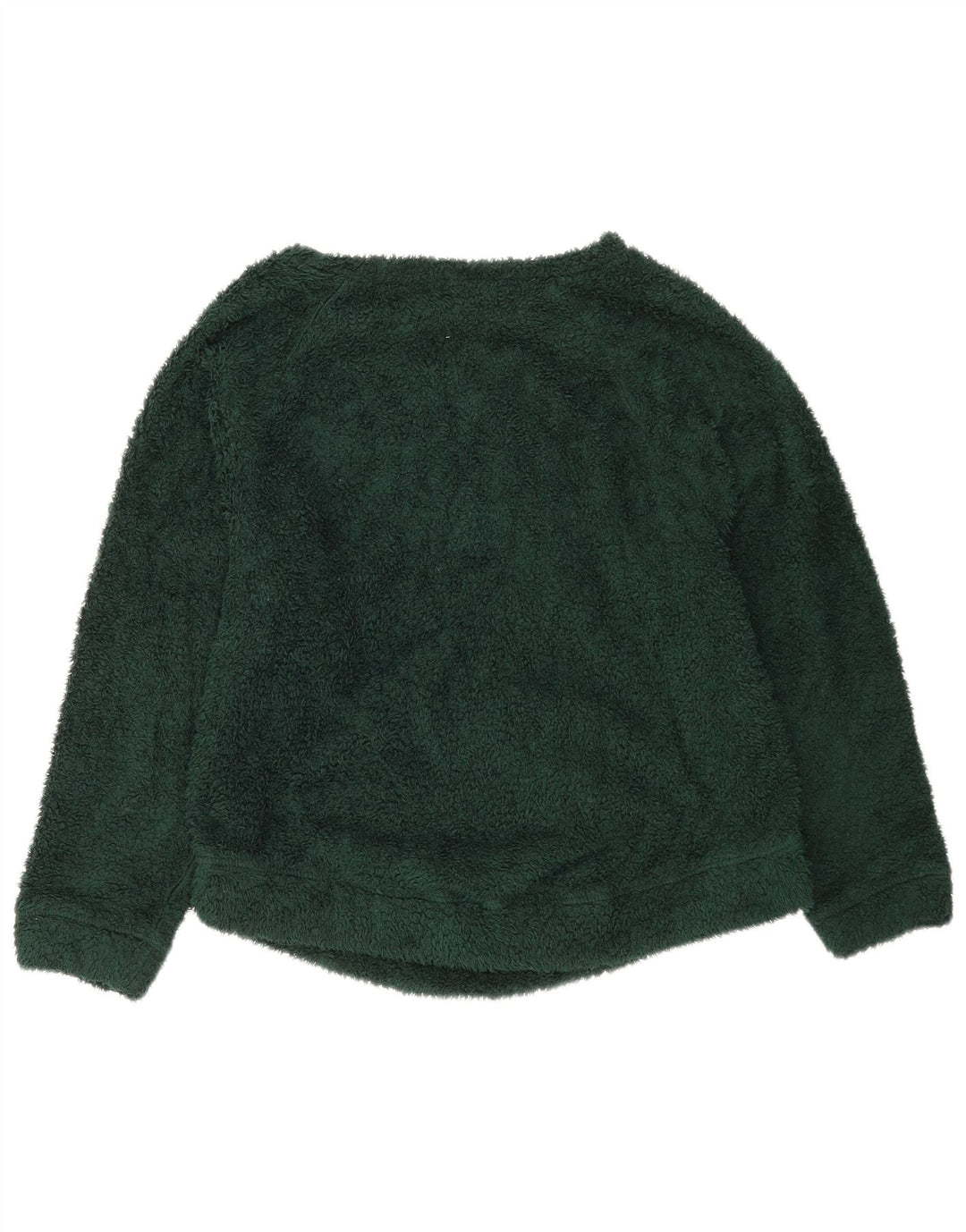 Damski sweter oversize Benetton z polaru UK 10, mały, zielony, poliester