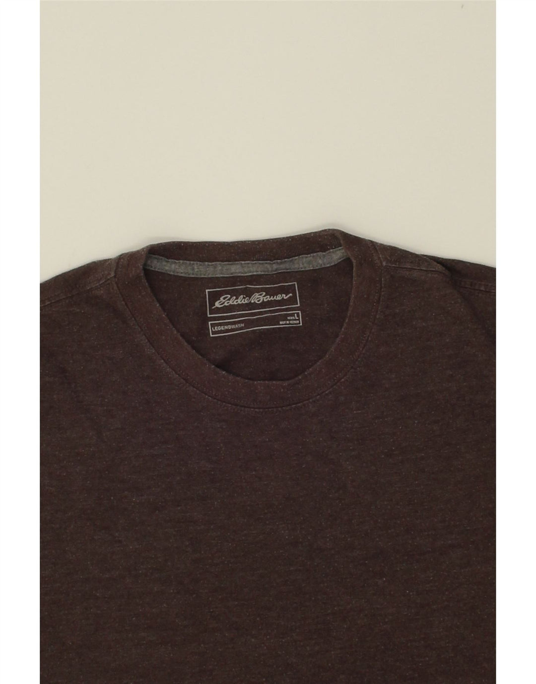 EDDIE BAUER Mens T-Shirt Top Large Grey Cotton Vintage Eddie Bauer and Second-Hand Eddie Bauer from Messina Hembry 