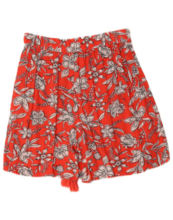 Damskie szorty Marks & Spencer UK 6 XS W26 Czerwona wiskoza w kwiaty