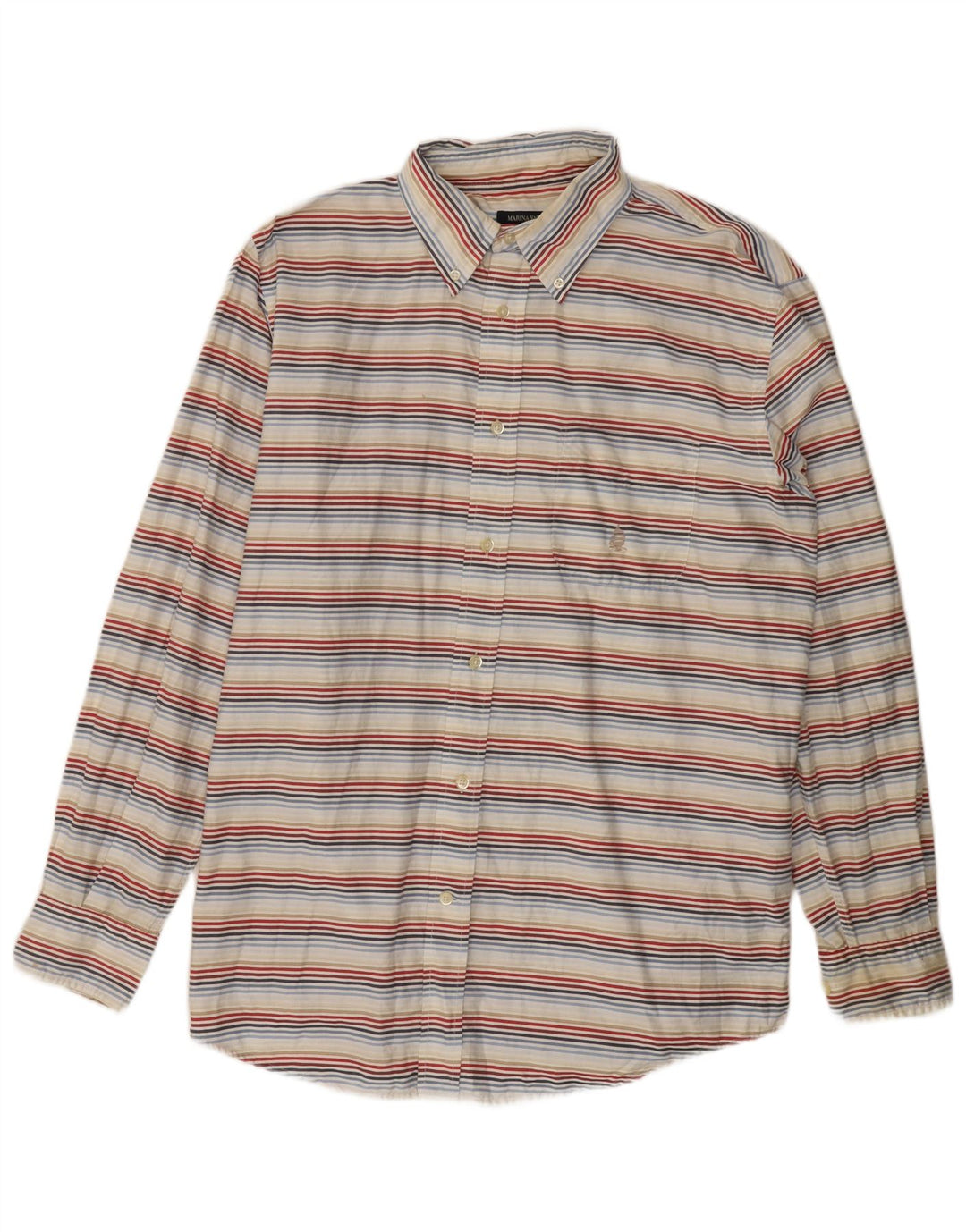 Koszula męska MARINA YACHTING rozmiar 43, duża, bawełniana w kolorowe paski