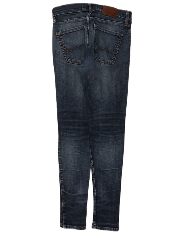 Damskie jeansy skinny Hollister W30 L30 Granatowe, bawełniane