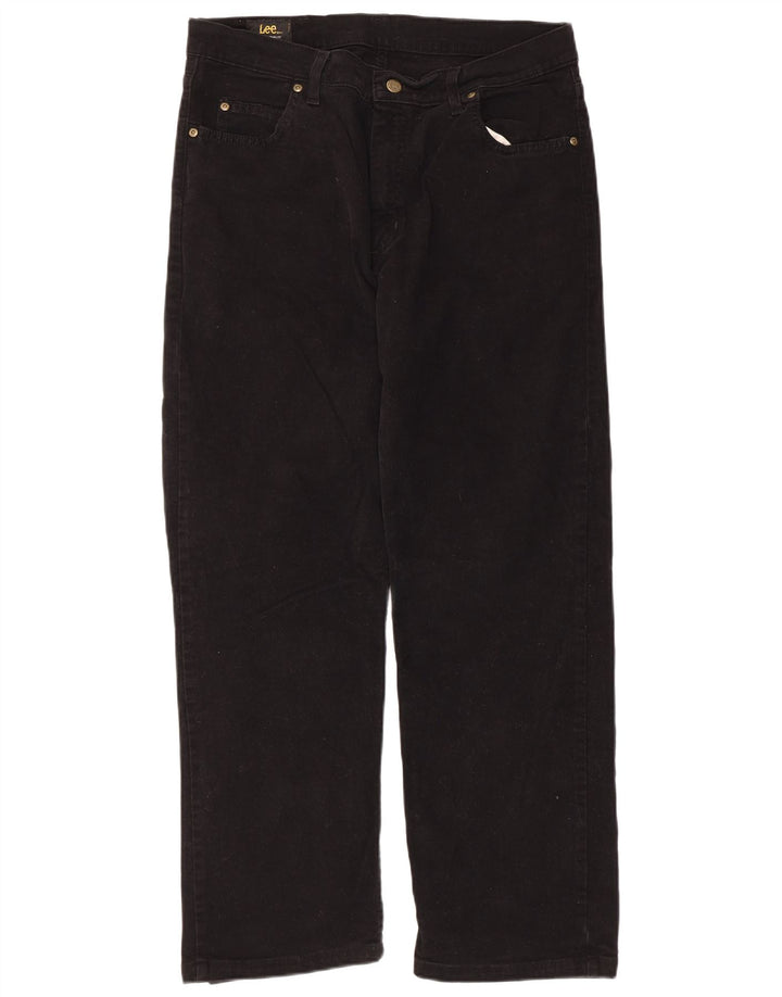 Męskie jeansy Lee Brooklyn Straight W36 L28, czarne, bawełniane