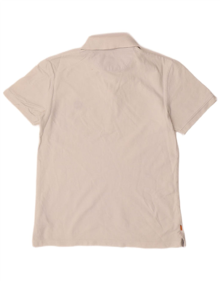 Męska koszulka polo Timberland Slim Fit, mała, biała, bawełniana