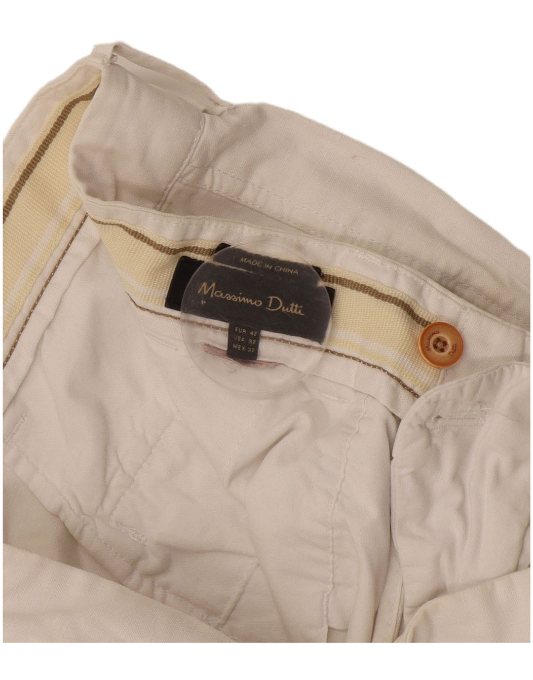 Męskie spodenki cargo Massimo Dutti EU 42 Large W32 białe