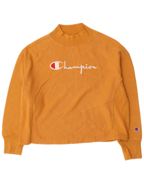Damska bluza Champion Graphic Oversize Sweter UK 10 Small Yellow