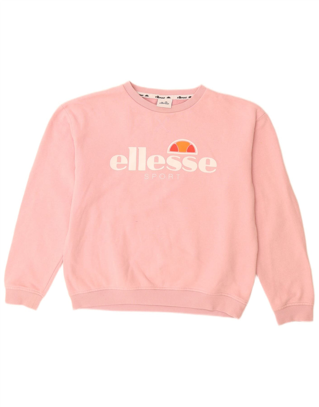 Damska bluza z grafiką ELLESSE UK 12, średnia różowa bawełna