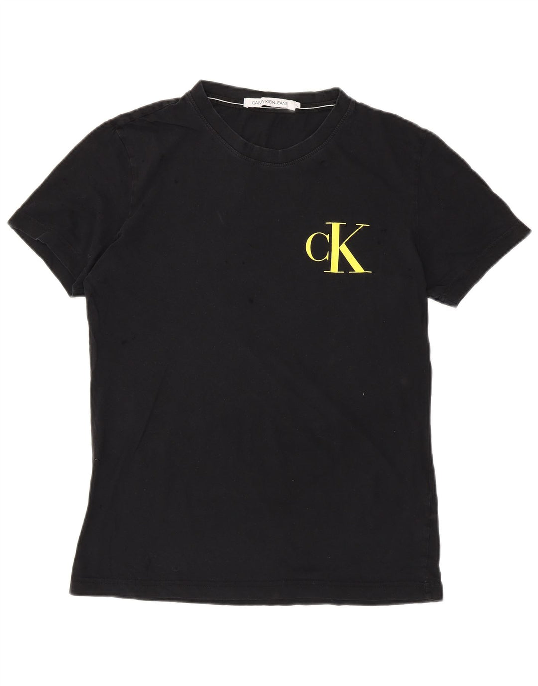 Męski T-shirt z grafiką CALVIN KLEIN JEANS, duży, czarny