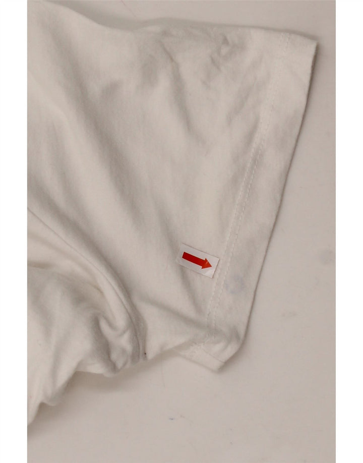 ZARA Womens Graphic T-Shirt Top UK 14 Medium White