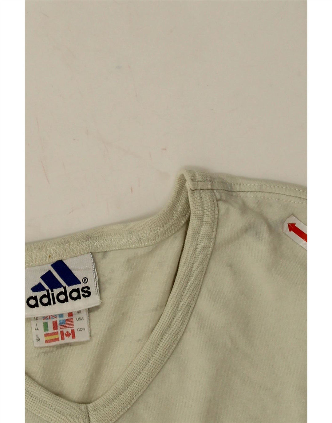 Damska koszulka Adidas Top UK 12 średni beż