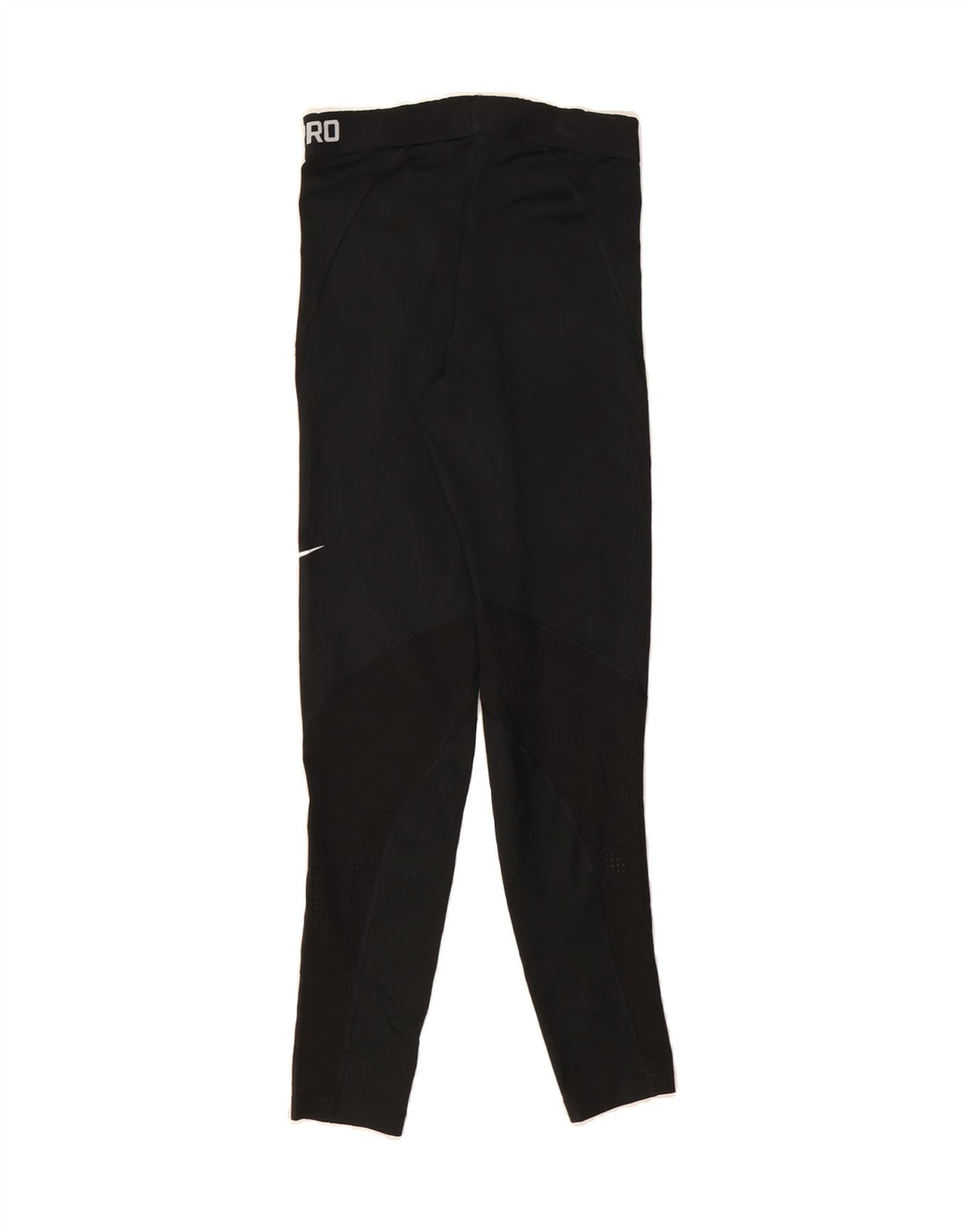 NIKE Womens Graphic Leggings UK 8 Small Black Polyester Vintage Nike and Second-Hand Nike from Messina Hembry 