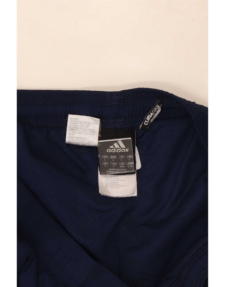 Męskie spodnie dresowe Adidas Climacool, duże, granatowe, z poliestru