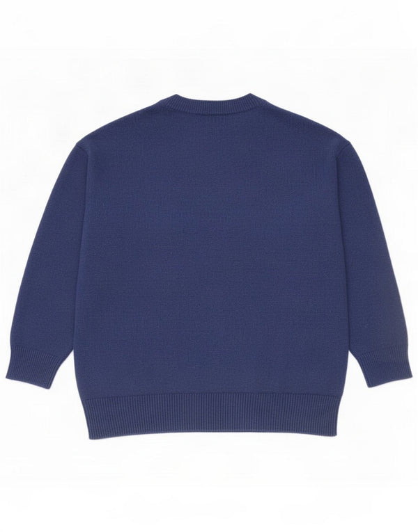 Damski sweter z dekoltem w łódkę Massimo Dutti UK 10 Small Granatowy