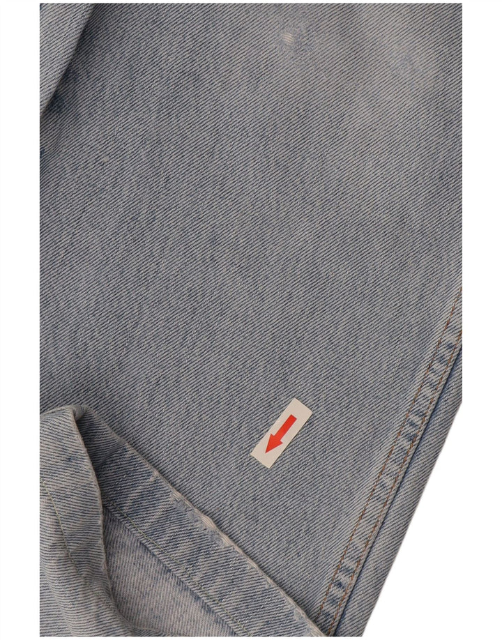Wrangler Męskie proste dżinsy W34 L30 Niebieskie bawełniane