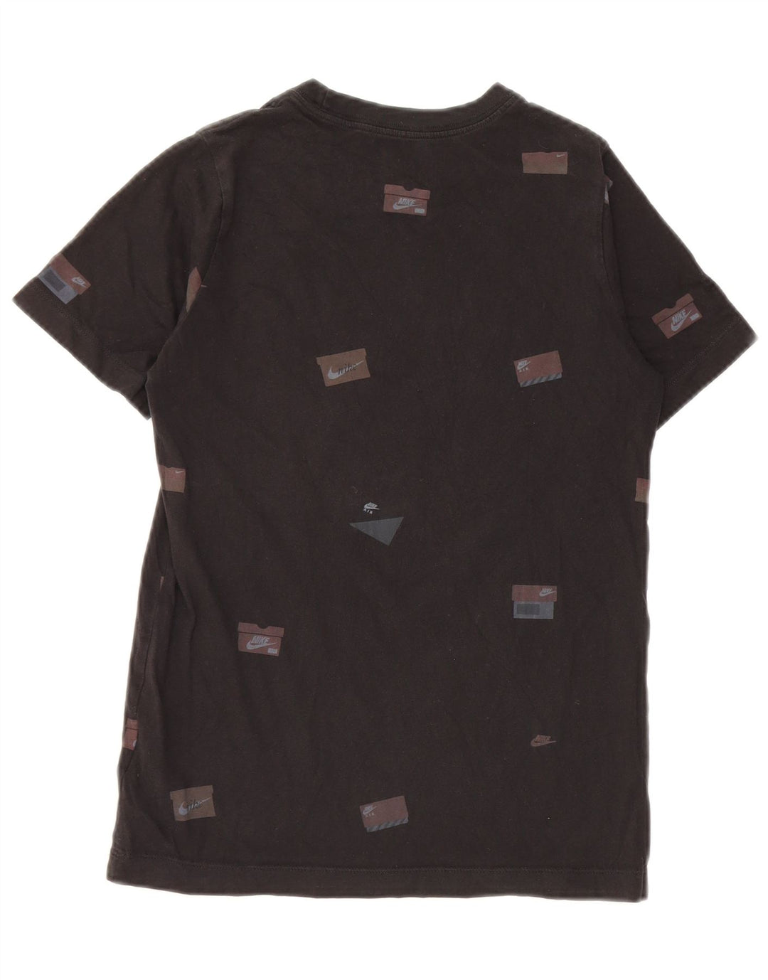 Chłopięcy T-shirt z grafiką NIKE, 10-11 lat, średni czarny, bawełniany