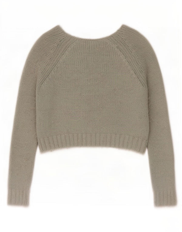 Damski sweter Topshop z dekoltem w łódkę, UK 8, mały, zielony