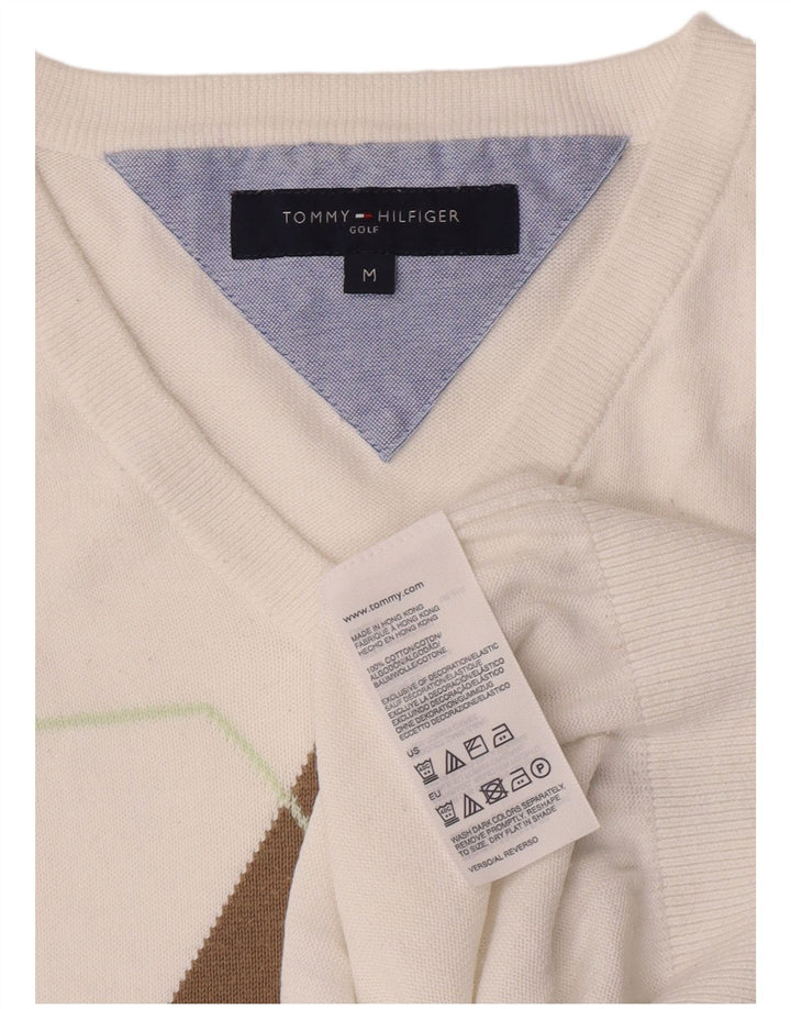 Męski podkoszulek bez rękawów Tommy Hilfiger w kolorze średniej bieli Argyle/Diamentowa bawełna