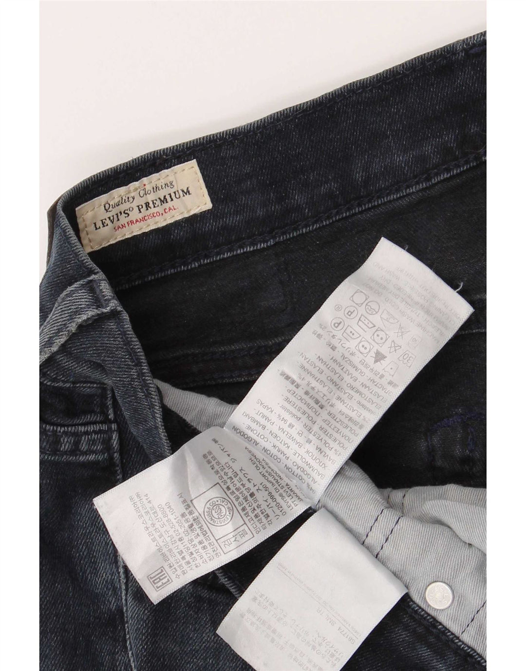 Męskie jeansy Levi's 511 Slim W31 L30 Granatowa bawełna