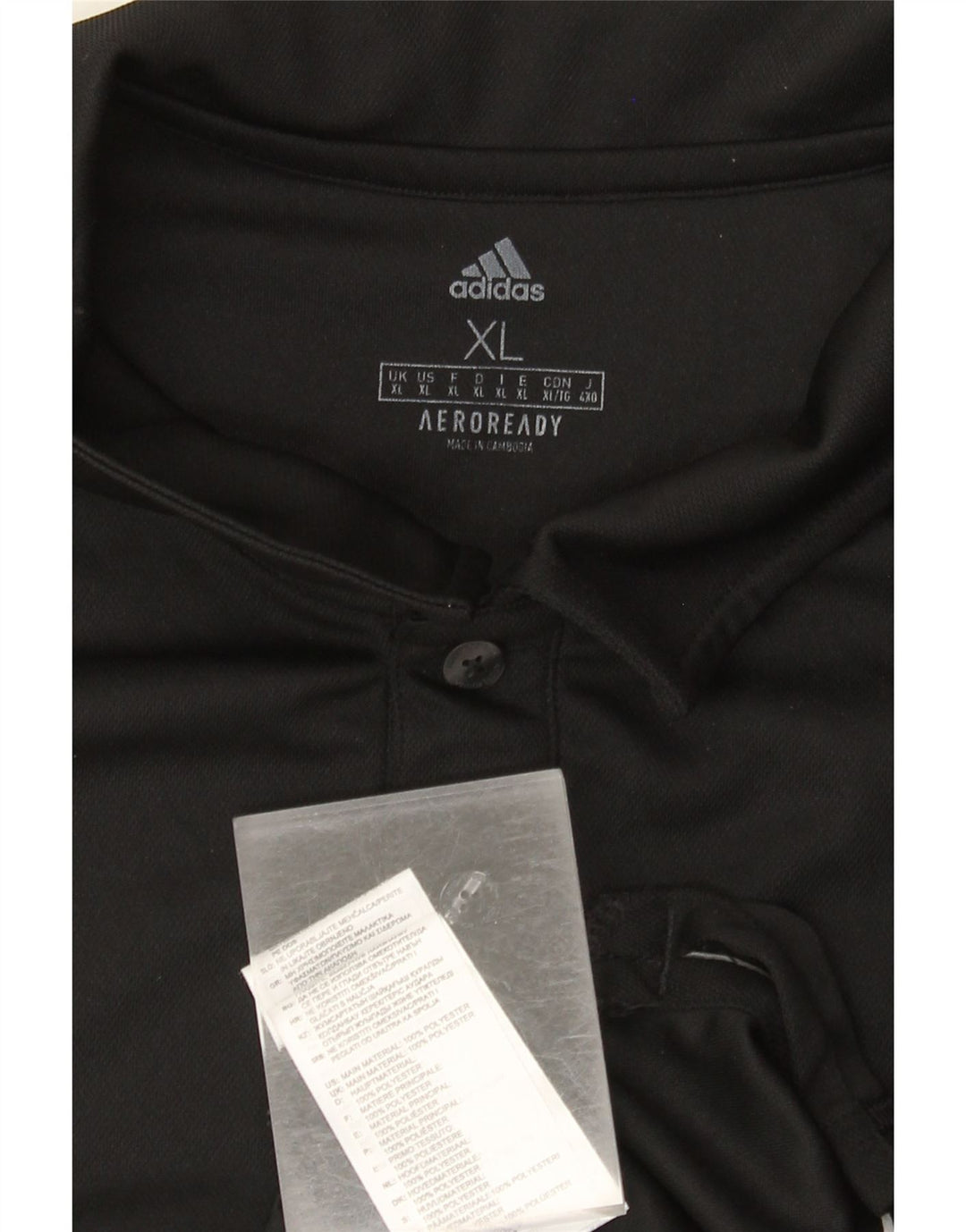 Męska koszulka polo Adidas Aeroready XL, czarna, poliestrowa