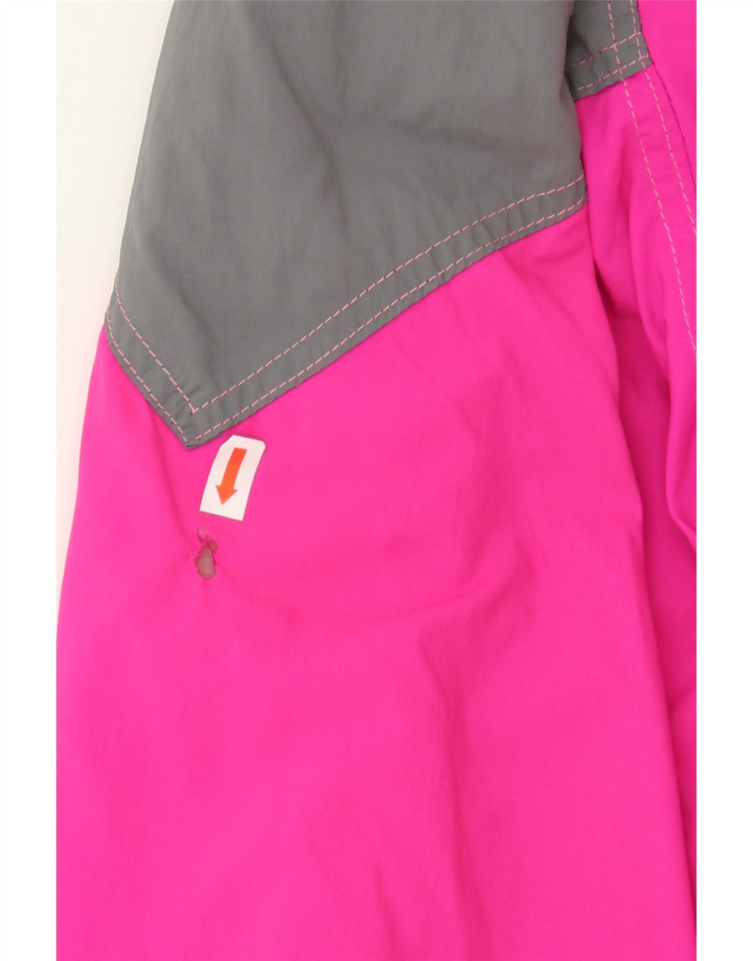 VINTAGE Womens Anorak Jacket UK 10 Small Pink Colourblock Polyamide Vintage Vintage and Second-Hand Vintage from Messina Hembry 
