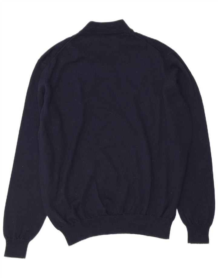 Męski sweter z golfem VINTAGE, duży, granatowy