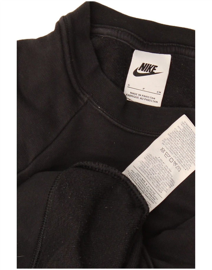 Damski sweter oversize Nike UK 10, mały, czarny, bawełniany
