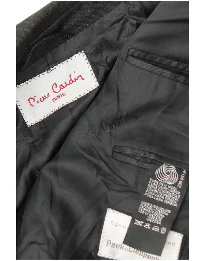 Męska marynarka Pierre Cardin zapinana na 2 guziki UK 38 Średnia czarna nowa wełna