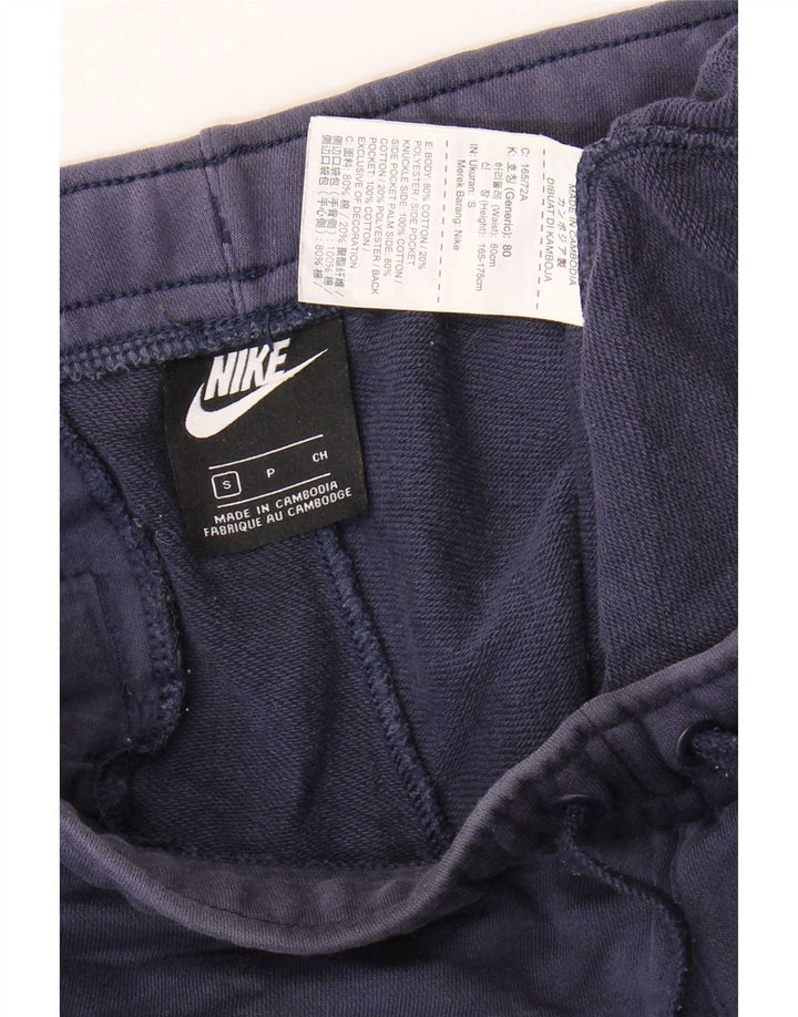 Męskie spodnie dresowe Nike, małe, granatowe, bawełniane