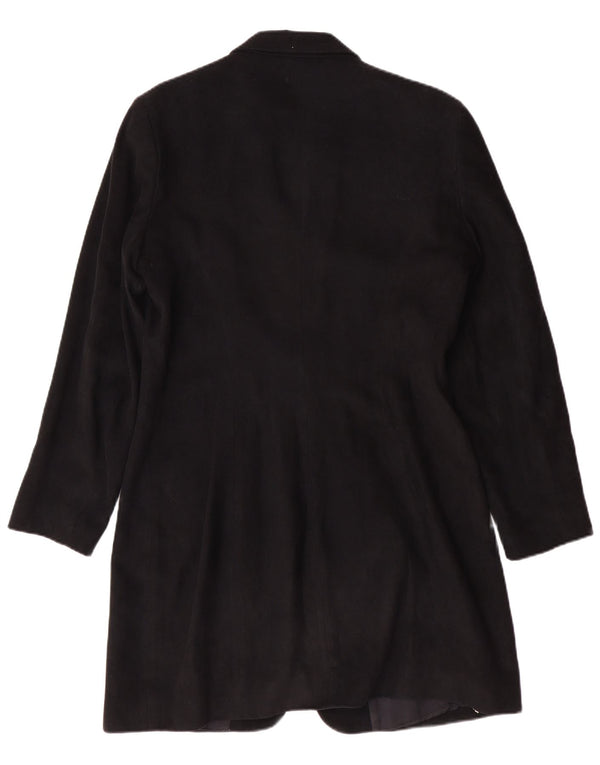 Damska marynarka Wallis Longline zapinana na 3 guziki UK 14, duża czarna klasyczna