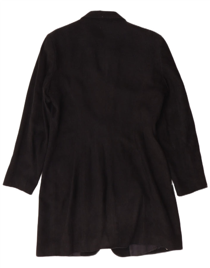 Damska marynarka Wallis Longline zapinana na 3 guziki UK 14, duża czarna klasyczna