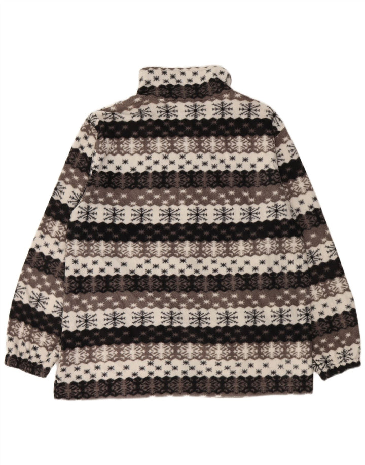 Męska kurtka polarowa VINTAGE UK 44 2XL Szara Fair Isle