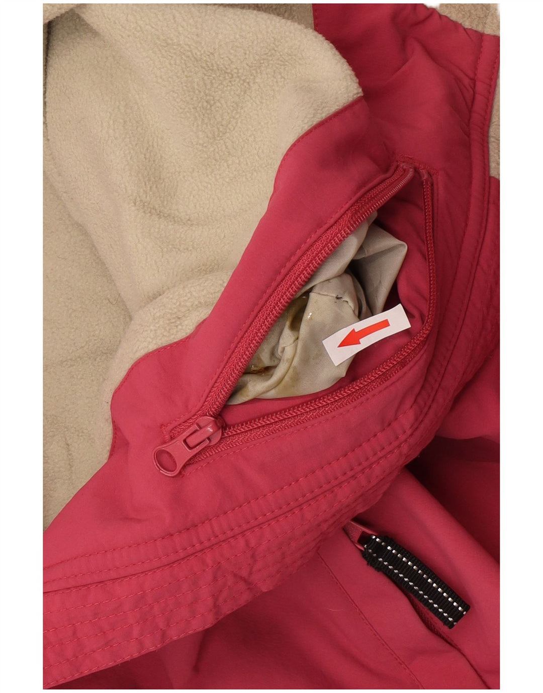 Męska kurtka wiatrówka Woolrich UK 42 XL, różowy nylon