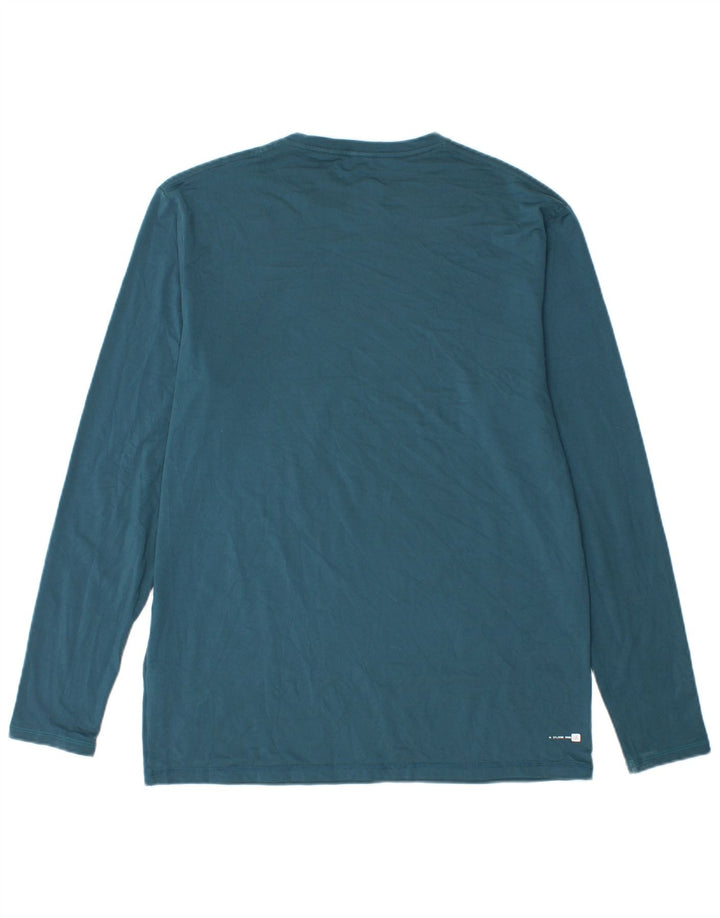 Męski top Quiksilver z długim rękawem, średni niebieski, poliester